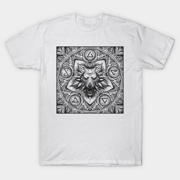 Signs of the Wolf (Square) T-Shirt by njonestees